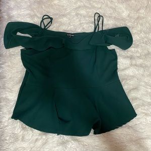 Off Shoulder Peplum Top